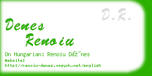 denes renoiu business card